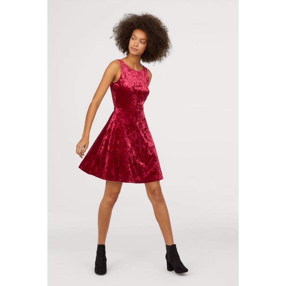 Bundle Sale - NWT H&M Divided Red Velour Dress
